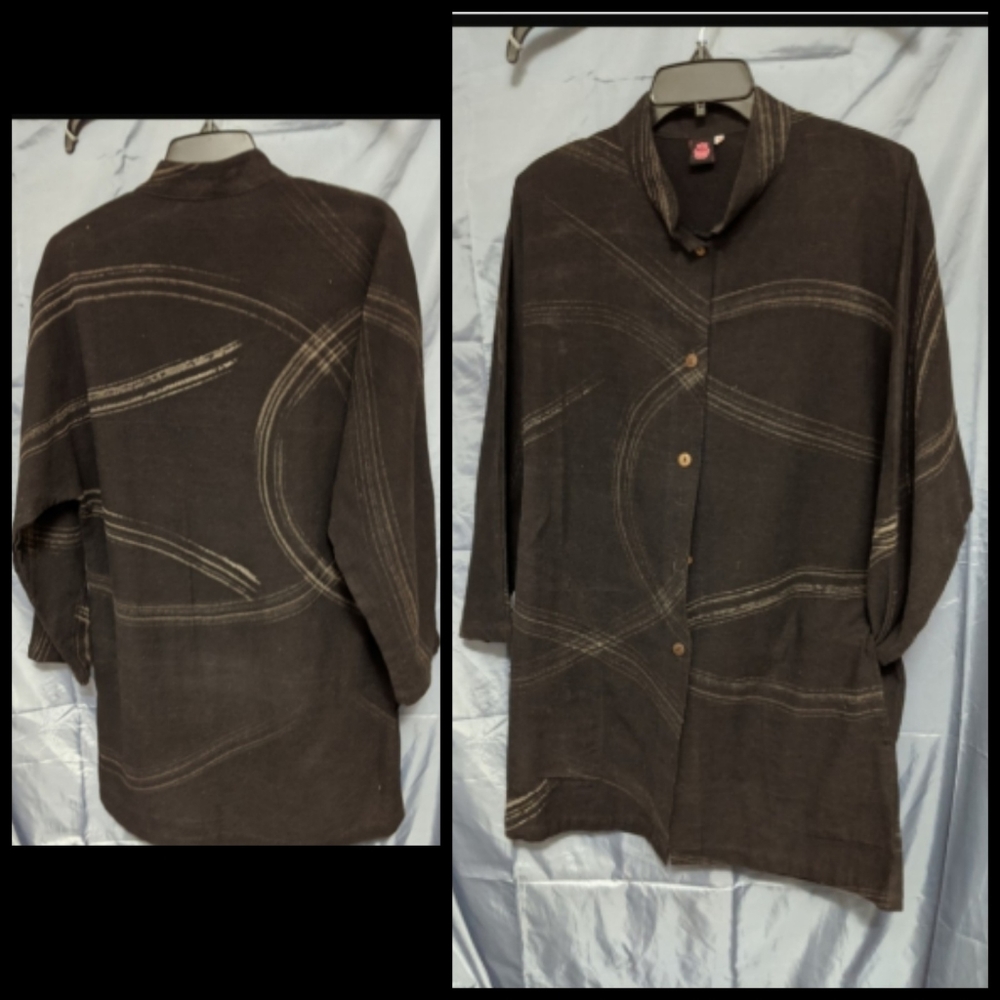 Women's Vintage Oversized Shirt Jacket